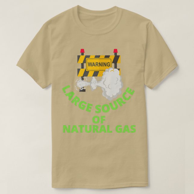 Camiseta advertencia de una gran fuente de gas natural 26 (Diseño del anverso)