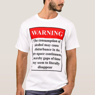 Camiseta Advertencia del alcohol