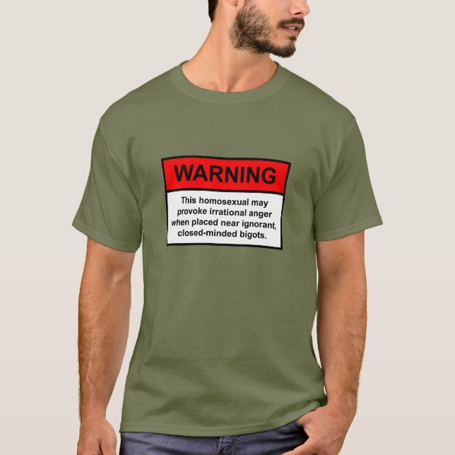 Camiseta Advertencia del fanático (Anverso)