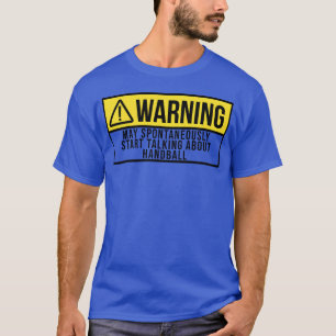 Camiseta Advertencia Deportes Balonmano vintage vintage