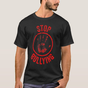 Camiseta Advertencia Día de la Unidad Antiacoso Escolar Det