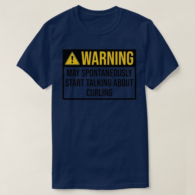 Camiseta Advertencia divertida de curación (Diseño del anverso)