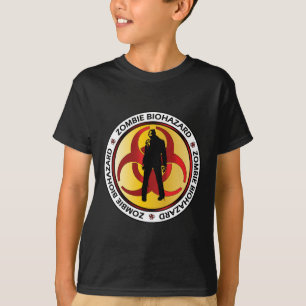 Camiseta Advertencia divertida de residuos de riesgo biológ