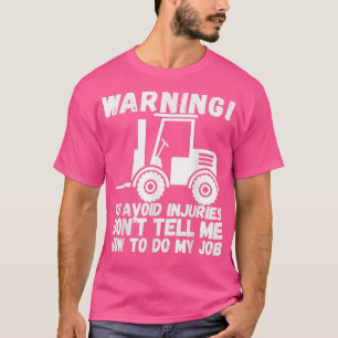 Camiseta Advertencia Divertida Peligrosa Conductor Camión H