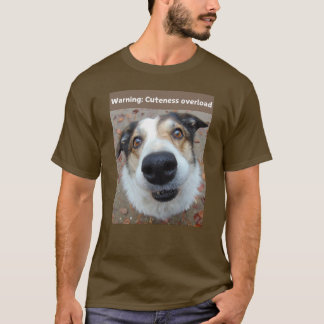 Camiseta Advertencia divertida sobre la impresión del perro
