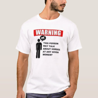 Camiseta Advertencia:  ¡Esta persona puede hablar de