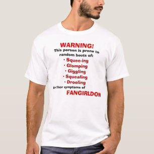 Camiseta Advertencia: FANGIRL