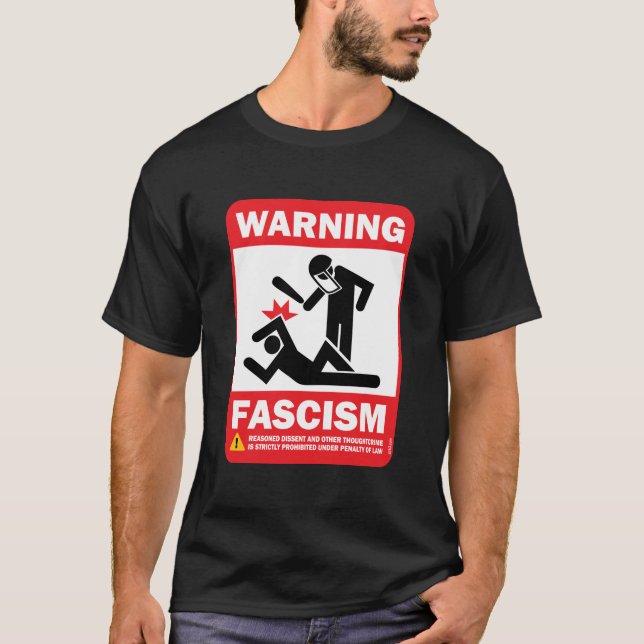 Camiseta Advertencia: Fascismo (Anverso)