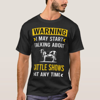 Camiseta Advertencia Ganado Mostrar amigo