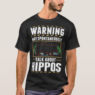 Camiseta Advertencia Hippo Hippopótamo