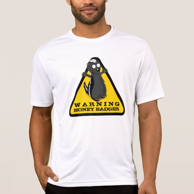 Camiseta ¡Advertencia, HONEY BADGER! (Anverso)