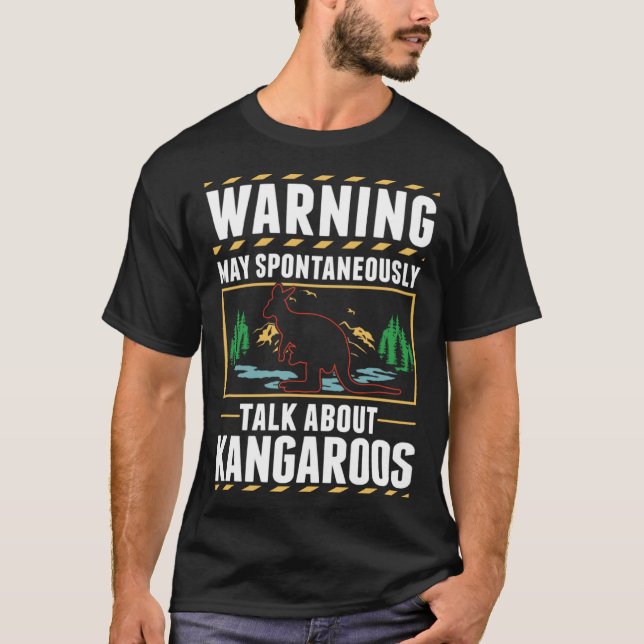 Camiseta Advertencia: Kangaroo Australia (Anverso)
