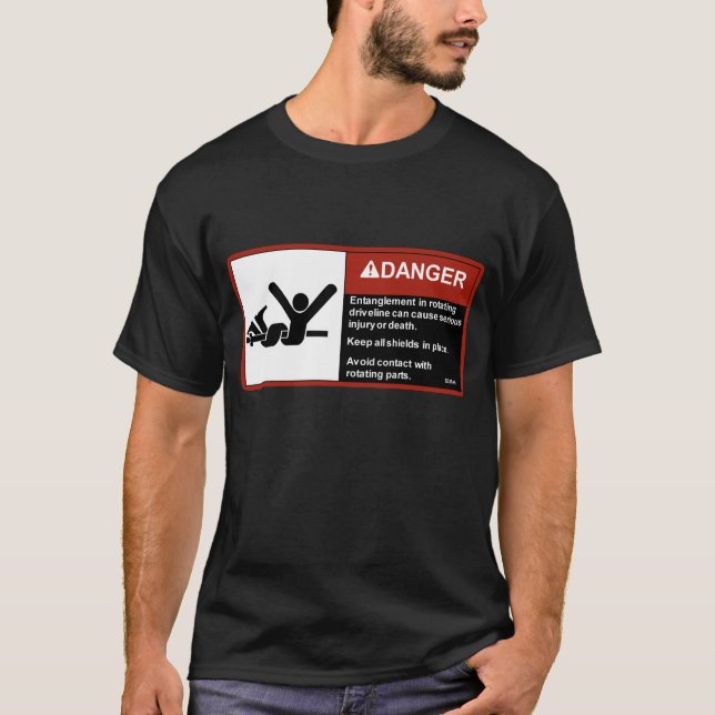Camiseta Advertencia: Línea de transmisión (Anverso)