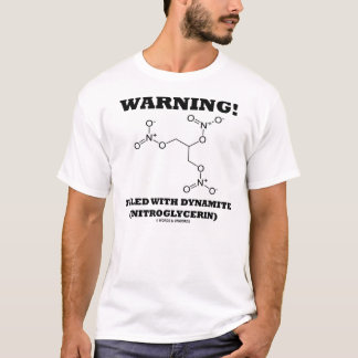 Camiseta ¡Advertencia! Llenado de la dinamita