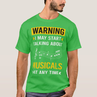Camiseta Advertencia Musicals Niño musical