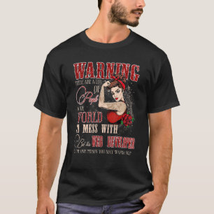 Camiseta Advertencia: no se mezclen con las mujeres desarro