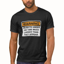 Advertencia - objetos grandes debajo de la falda