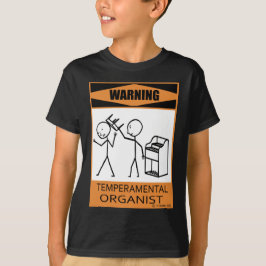 Camiseta Advertencia Organista temperatura
