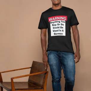 Camiseta ADVERTENCIA Podría Ser Utilizado En Mi Sermón Dive