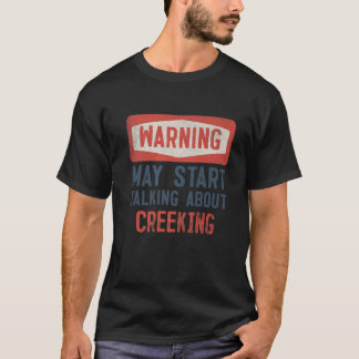 Camiseta Advertencia: puede empezar a hablar de senderismo