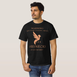 Camiseta Advertencia: puede empezar a hablar sobre torcecue