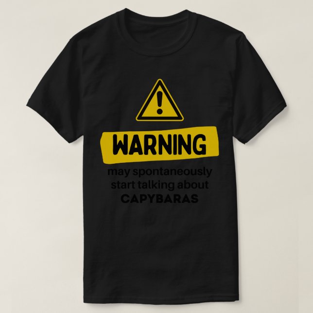 Camiseta Advertencia Puede Empezar Espontáneamente A Hablar (Diseño del anverso)