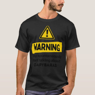 Camiseta Advertencia Puede Empezar Espontáneamente A Hablar