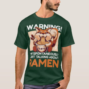 Camiseta Advertencia Puede Empezar Espontáneamente A Hablar