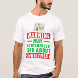 Camiseta Advertencia Puede Hablar Espontáneamente Sobre La 
