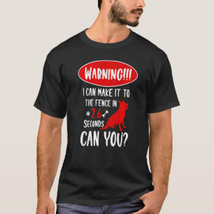 Camiseta Advertencia: Puedo Llegar A La Valla En Sheph Alem