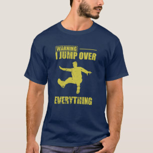 Camiseta Advertencia salto sobre Todo Deporte Parkour diver