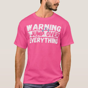 Camiseta Advertencia Salto Sobre Todo Freerunning Parkour