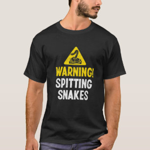 Camiseta Advertencia Serpiente que escupe Veneno Serpientes