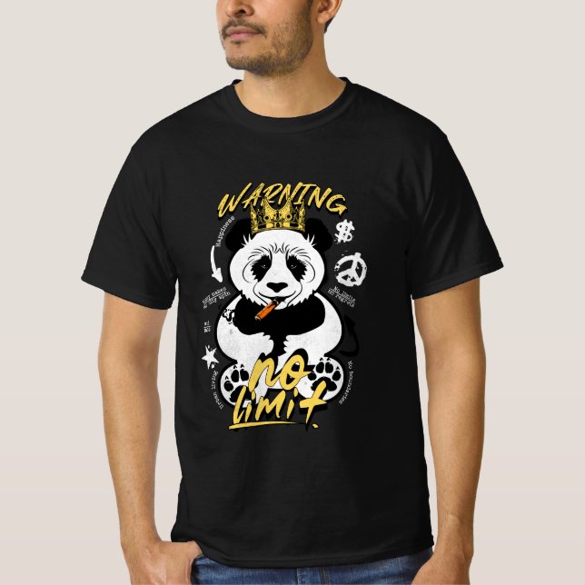 Camiseta advertencia sin límite (Anverso)