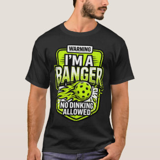 Camiseta Advertencia Soy Un Jugador Divertido de Pickleball