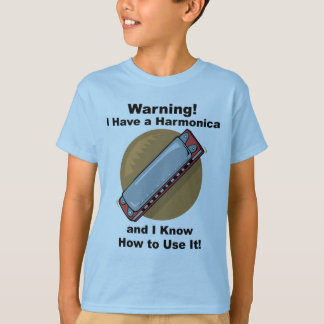 Camiseta ¡Advertencia! Tengo una armónica…