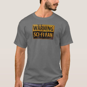 Camiseta ADVERTENCIA VENTILADOR DE SCI-FI - Peligro Metaliz