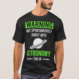 Camiseta Advertencia Verde Astronomía