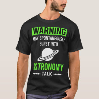 Camiseta Advertencia Verde Astronomía