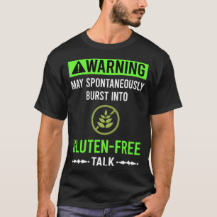 Camiseta Advertencia verde Sin gluten