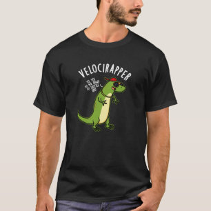 Camiseta æ-rapper Funny Dinosaur Pun Dark