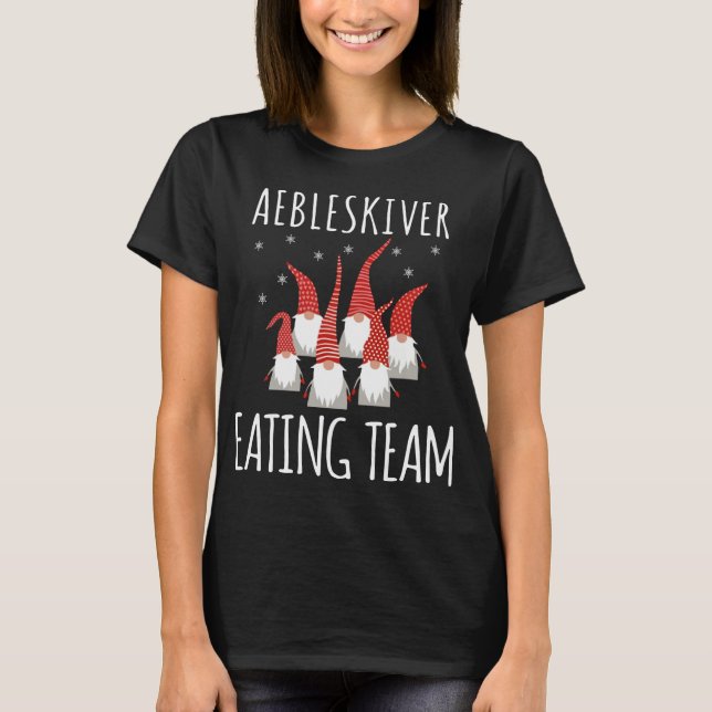 Camiseta Aebleskiver Eating Team Gnomes Funny Aebleskiver L (Anverso)