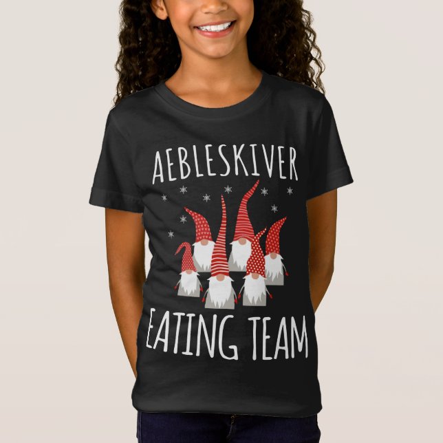 Camiseta Aebleskiver Eating Team Gnomes Funny Aebleskiver L (Anverso)