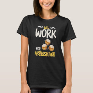 Camiseta Aebleskiver Panqueque Pan Receta mix Maker Danés