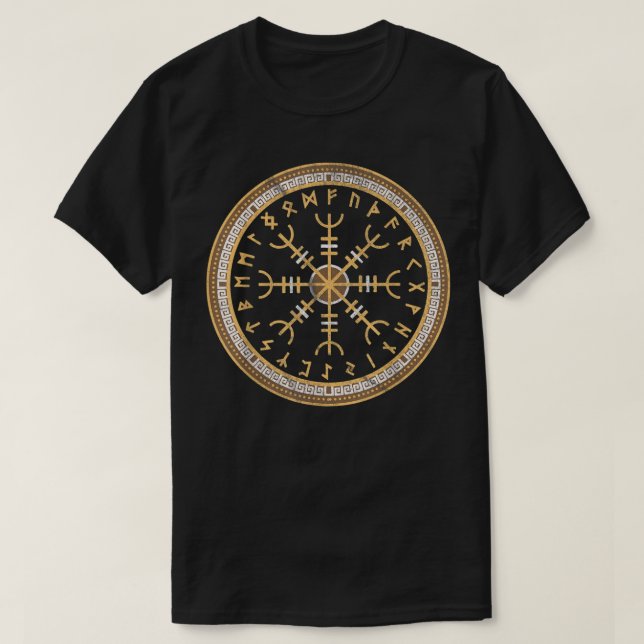 Camiseta Ægishjálmur Casco del Terror (Diseño del anverso)