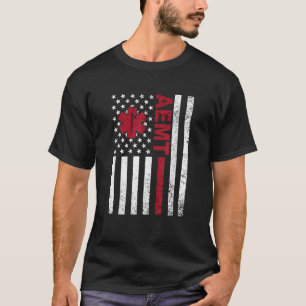 Camiseta AEMT Técnico Médico de Emergencia Avanzada USA Fla