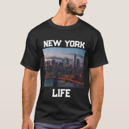 Camiseta aérea del horizonte de NYC