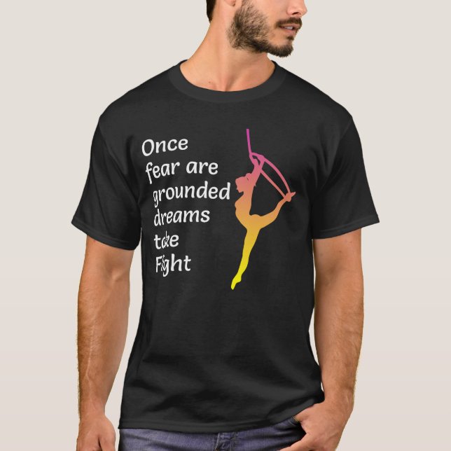 Camiseta Aerial Hoop Lyra Silk Circus Acrobatics Funny (Anverso)