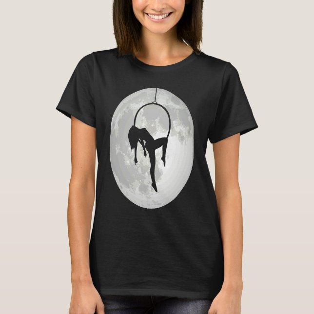 Camiseta Aerial Moon Aerial Yoga Circus Lyra Trapeze Aerial (Anverso)