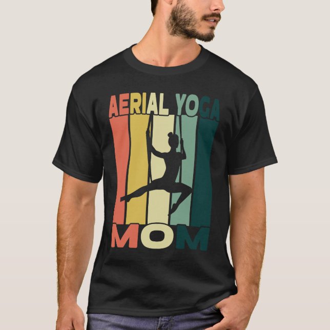 Camiseta Aerial Yoga Mom I Air Silk And Aerial Hoop (Anverso)